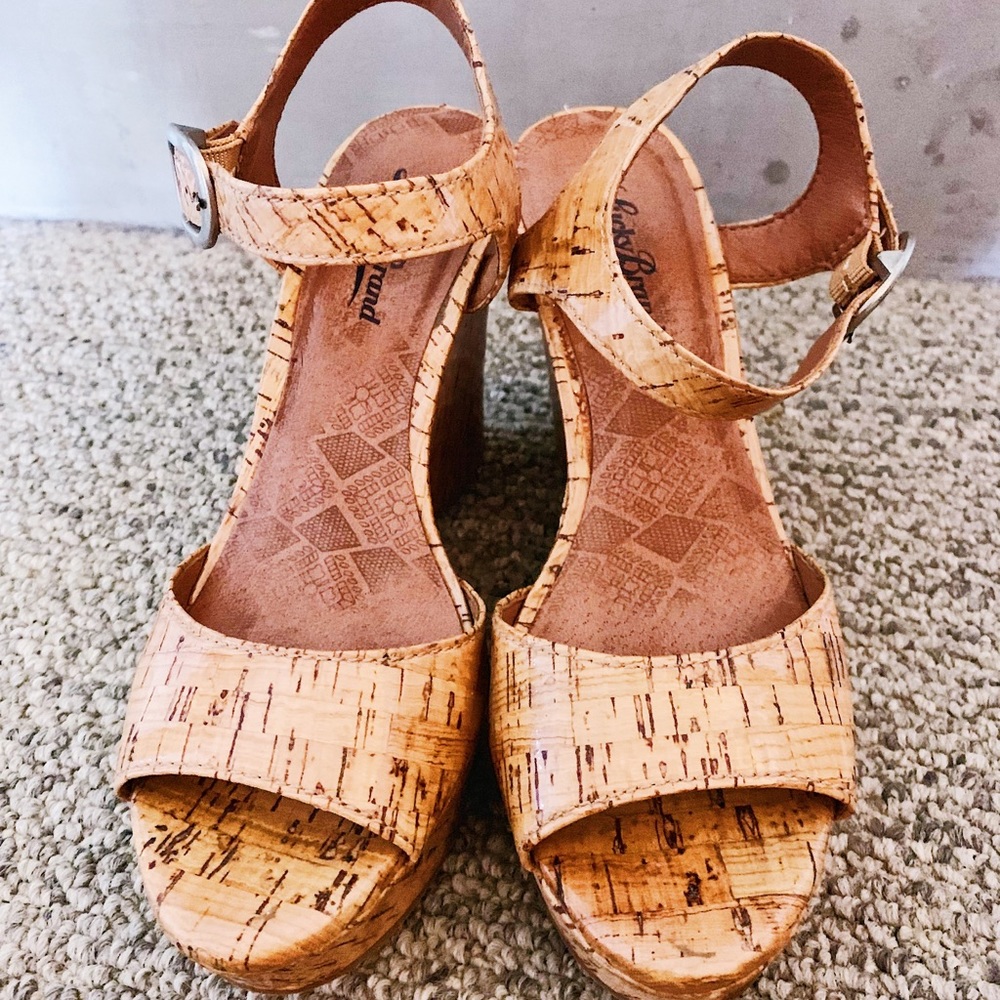 Lucky Brand Cork Wedges